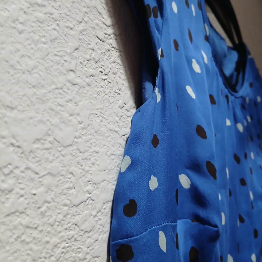 J. crew size 0 Blue Polka Dot with pockets  Dress